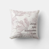 ニュートラルかわいらしカラーフローラファミリメンバ クッション (正面)