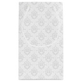 ニュートラルつる植物デコハートパターン（の模様が）ある抱き枕 スモールペーパーバッグ (裏面)