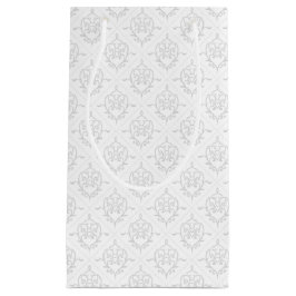 ニュートラルつる植物デコハートパターン（の模様が）ある抱き枕 スモールペーパーバッグ