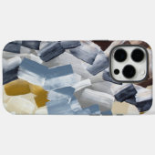 ニュートラルとアースカラーの抽象的なブラシストローク Case-Mate iPhoneケース (裏面 (横))