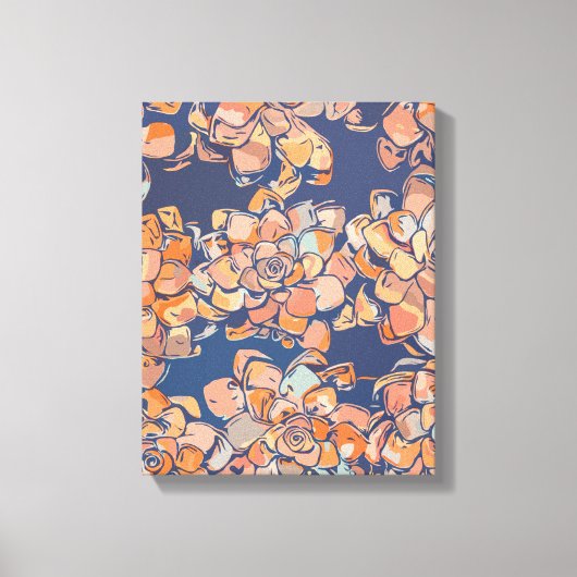 ニュートラルとネ自然ビーの秋の植物学 キャンバスプリント (正面)