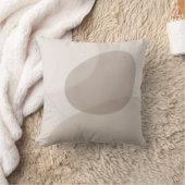 ニュートラルなカーキ色のモダンインテリア クッション (ブランケット)