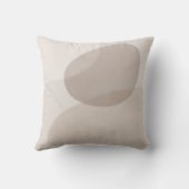 ニュートラルなカーキ色のモダンインテリア クッション (裏面)