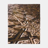 ニュートラルなクレイ星 フリースブランケット (正面)