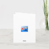 ニュートラルなグレーの貝殻写真ありがとうございます サンキューカード (裏面)