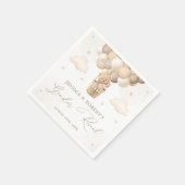 ニュートラルなテディベア性別の暴露 スタンダードカクテルナプキン (角)