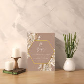 ニュートラルなトーンのボーホパンパスシャワー招待状 招待状