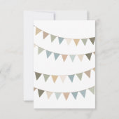 ニュートラルなバント結婚ルチックRSVPの応答カード 出欠カード (裏面)