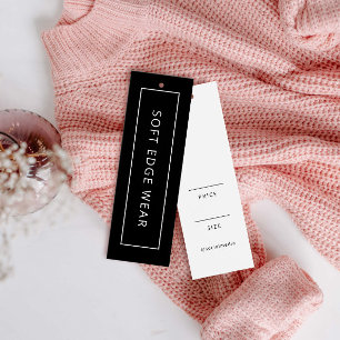 ニュートラルなビジネスウェアのロゴラベル下げ札