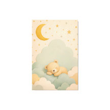 ニュートラルな保育園の壁画 | テディベアのプリント