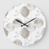 ニュートラルな保育園 ラージ壁時計 (正面)