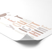 ニュートラルな光り輝けポスター ポスター (角)