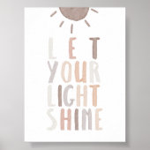 ニュートラルな光り輝けポスター ポスター (正面)