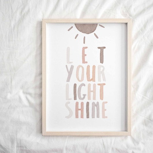 ニュートラルな光り輝けポスター ポスター