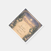 ニュートラルな南西部 カクタス ボタニカル ベイビー シャワー スタンダードカクテルナプキン (角)