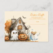 ニュートラルな幽霊のハロウィーンおむつくじ エンクロージャーカード (正面)