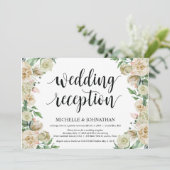 ニュートラルな春の挙式案内カード 招待状 (スタンド正面)