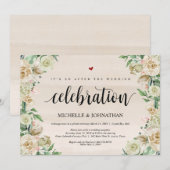 ニュートラルな春の結婚式の招待状 招待状 (正面/裏面)