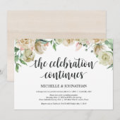 ニュートラルな春の結婚式の招待状 招待状 (正面/裏面)