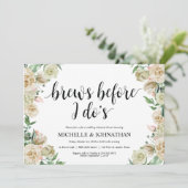 ニュートラルな春の結婚式リハーサルディナー招待状 招待状 (スタンド正面)