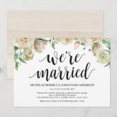 ニュートラルな春の結婚式招待状 受付カード 招待状 (正面/裏面)