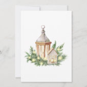 ニュートラルな水彩ボホクリスマスパーティ 招待状 (裏面)