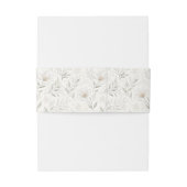 ニュートラルな色合いの美しい手描きの花 招待状ベリーバンド (裏面例)