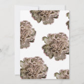ニュートラルな色合いの花  招待状 (裏面)