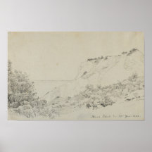 ニュートラルな色合いの風景アートプリント
