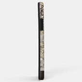 ニュートラルな茶色のヘビの皮のパターン(名前あり) Case-Mate iPhoneケース (裏面/右)