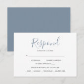 ニュートラルな返信はがき 出欠カード (正面/裏面)