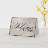 ニュートラルようこそチーム新入社員へ カード (黄色い花)