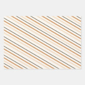 ニュートラルアフロセントリック部族クリスマスツリー ラッピングペーパーシート (正面3)