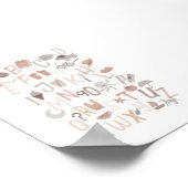 ニュートラルアルファベット英語のポスター ポスター (角)