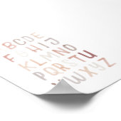 ニュートラルアルファベットABC教育ポスター ポスター (角)