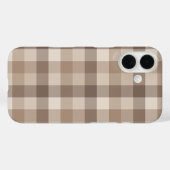ニュートラルアースタンギンガムチェック柄 Case-Mate iPhoneケース (裏面 (横))