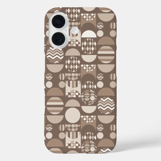 ニュートラルアースブラウン ノルディック スカンジナビア Case-Mate iPhoneケース (裏面)