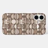 ニュートラルアースブラウン ノルディック スカンジナビア Case-Mate iPhoneケース (裏面 (横))