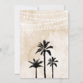 ニュートラルアースントーンミュージックフェスティバル誕生日 招待状 (裏面)