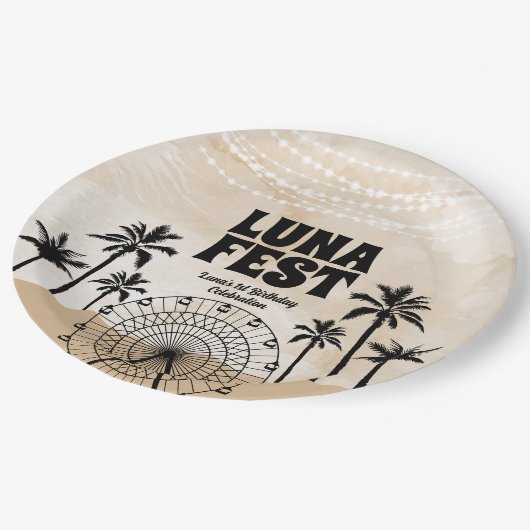 ニュートラルアースートーンミュージックフェスティバル ペーパープレート (アングル)