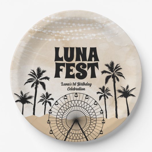 ニュートラルアースートーンミュージックフェスティバル ペーパープレート (正面)