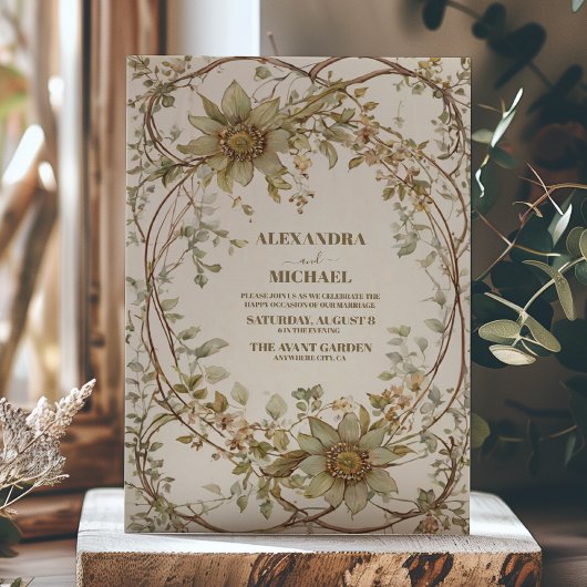 ニュートラルアース結婚ボヘミアン 招待状