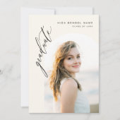 ニュートラルアーチエーシンプルト卒業写真卒業 案内状 (正面)