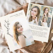 ニュートラルアーチエーシンプルト卒業写真卒業 案内状