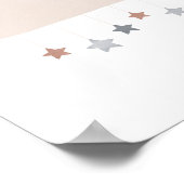 ニュートラルウォーターカラークラウドボホ子供部屋デコール ポスター (角)