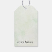 ニュートラルウォーターカラークリスマスオーナメントホリデー ギフトタグ (裏面)