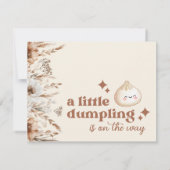 ニュートラルウォーターカラーリトルダンプリングフローラフラット サンキューカード (裏面)