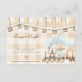 ニュートラルウォーター列車シャワーおむつラッフル エンクロージャーカード (正面)