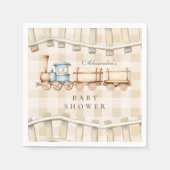 ニュートラルウォーター列車赤ちゃんシャワー スタンダードカクテルナプキン (正面)