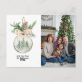 ニュートラルウォーター色のクリスマスボーブル シーズンポストカード (正面)